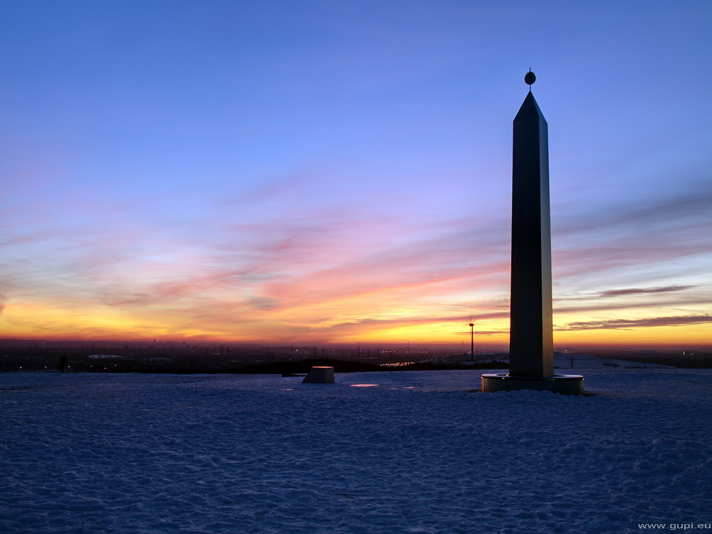 Sonnenuntergang auf der Halde Hoheward / Recklinghausen II