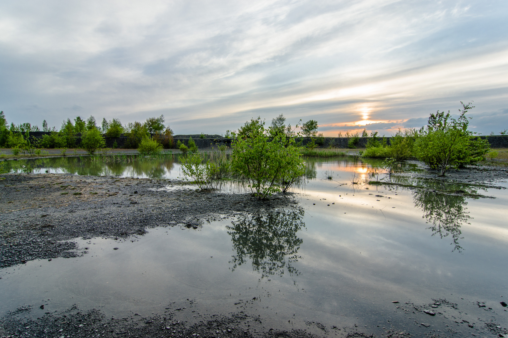 Sonnenuntergang auf der Halde Lydia Camphausen