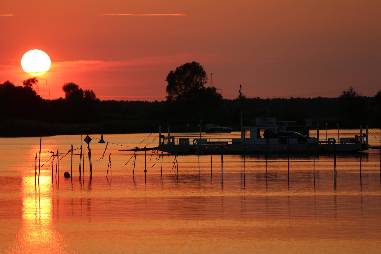 Sonnenuntergang auf der Havel