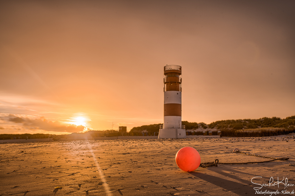 Sonnenuntergang auf der Helgoländer Düne