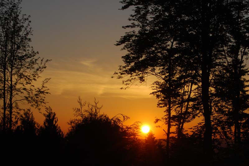 Sonnenuntergang auf der Hohen Bracht