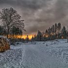 Sonnenuntergang auf der Hohen Wurzel