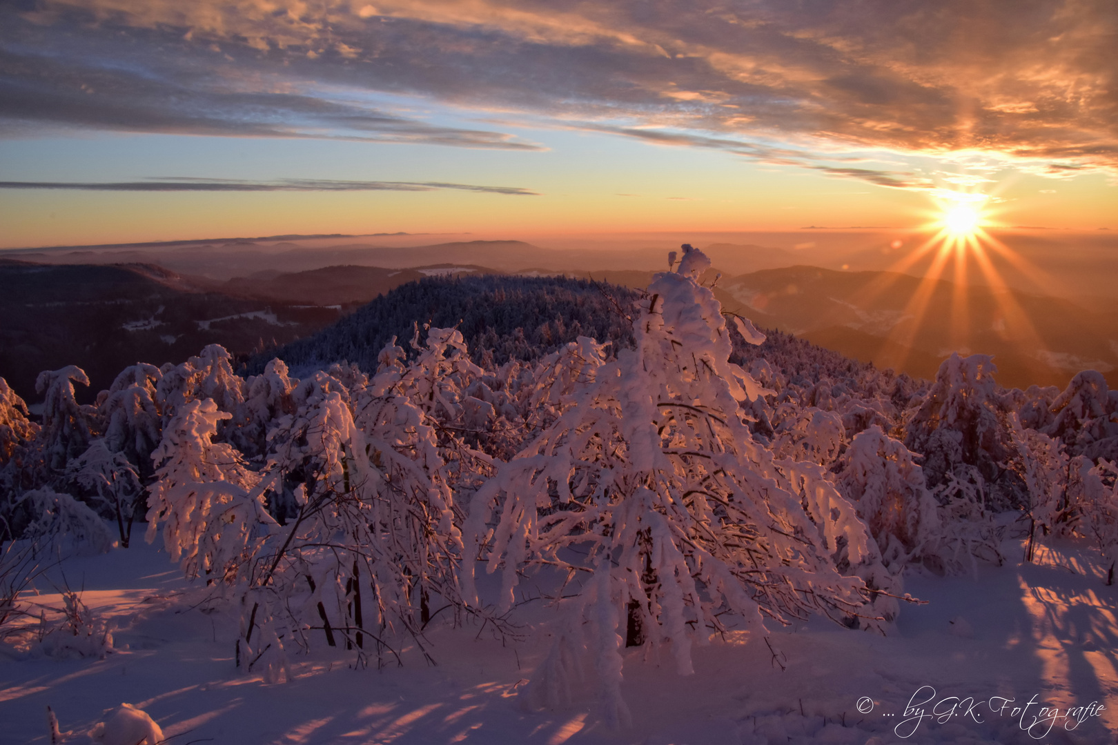 Sonnenuntergang auf der Hornisgrinde