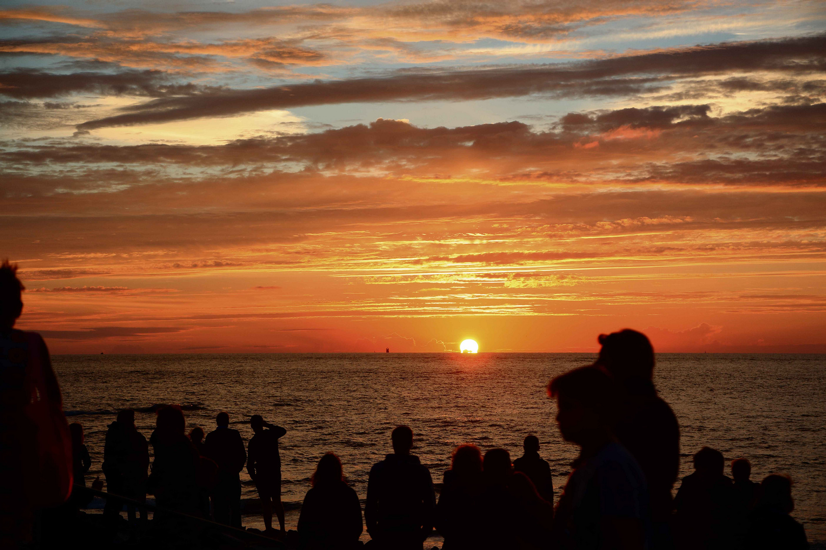 Sonnenuntergang auf der Insel