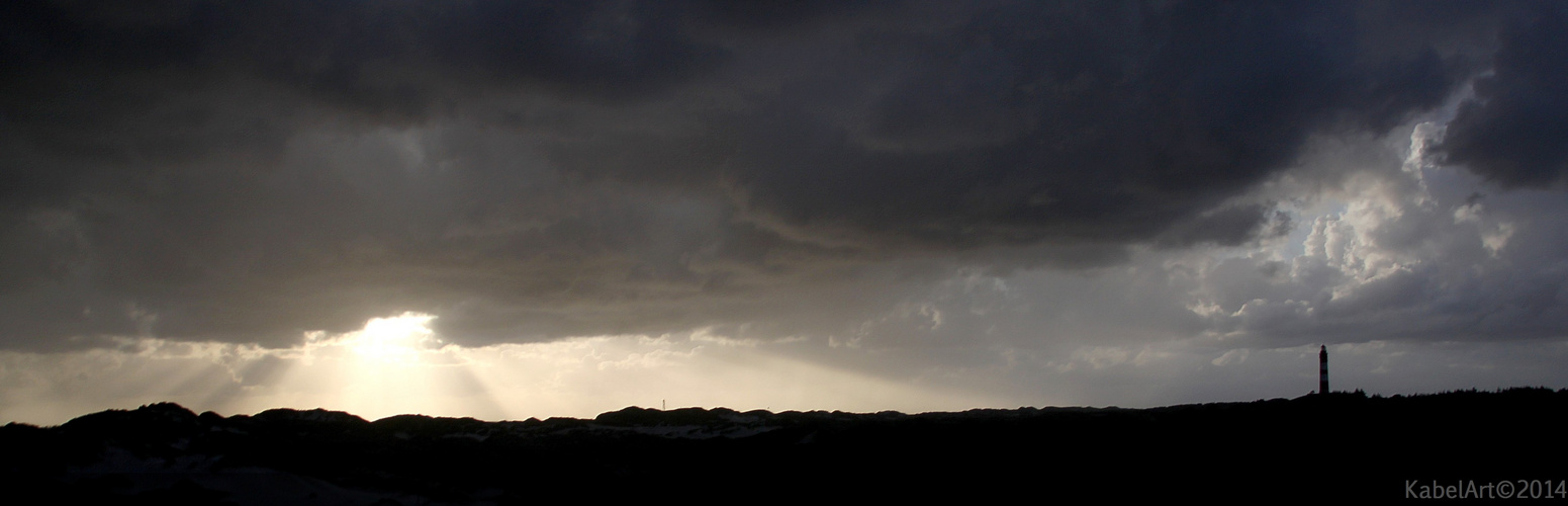 Sonnenuntergang auf der Insel Amrum 2014