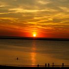 Sonnenuntergang auf der Insel Borkum