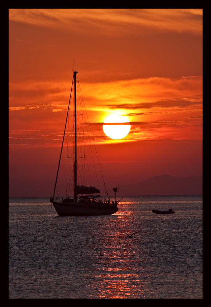 Sonnenuntergang auf der Insel Elba