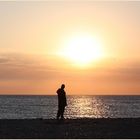 Sonnenuntergang auf der Insel Fehmarn