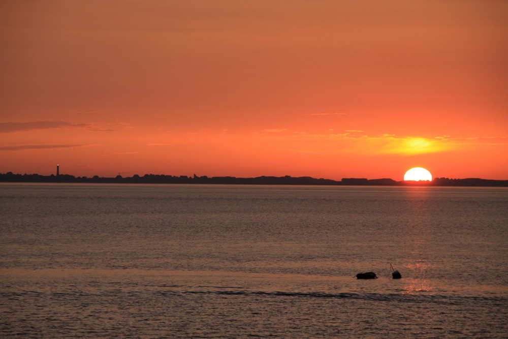 Sonnenuntergang auf der Insel Föhr