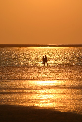 Sonnenuntergang auf der Insel Föhr