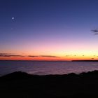 Sonnenuntergang auf der Insel Formentera, Spanien