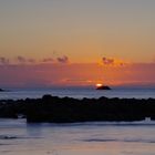 Sonnenuntergang auf der Insel Guernsey