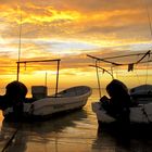 Sonnenuntergang auf der Insel Holbox