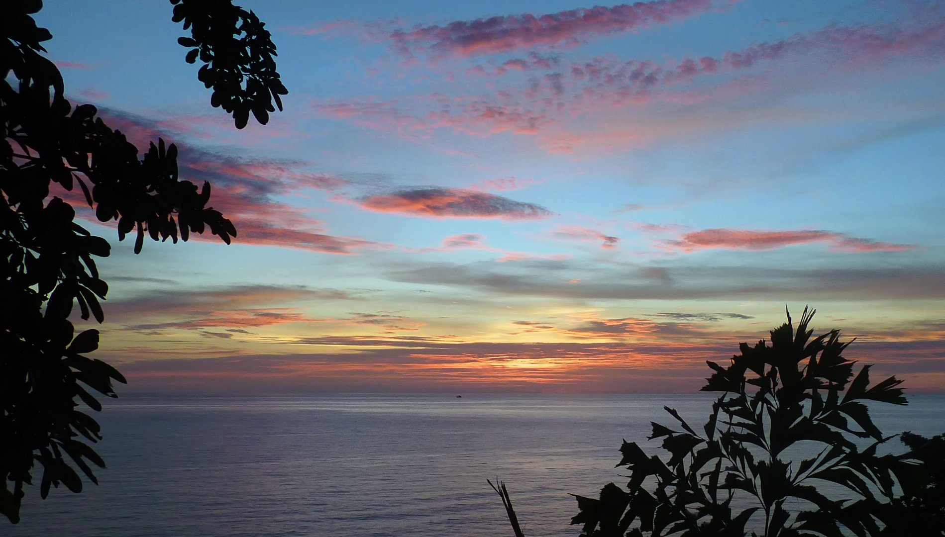 Sonnenuntergang auf der Insel Ko Chang Thailand