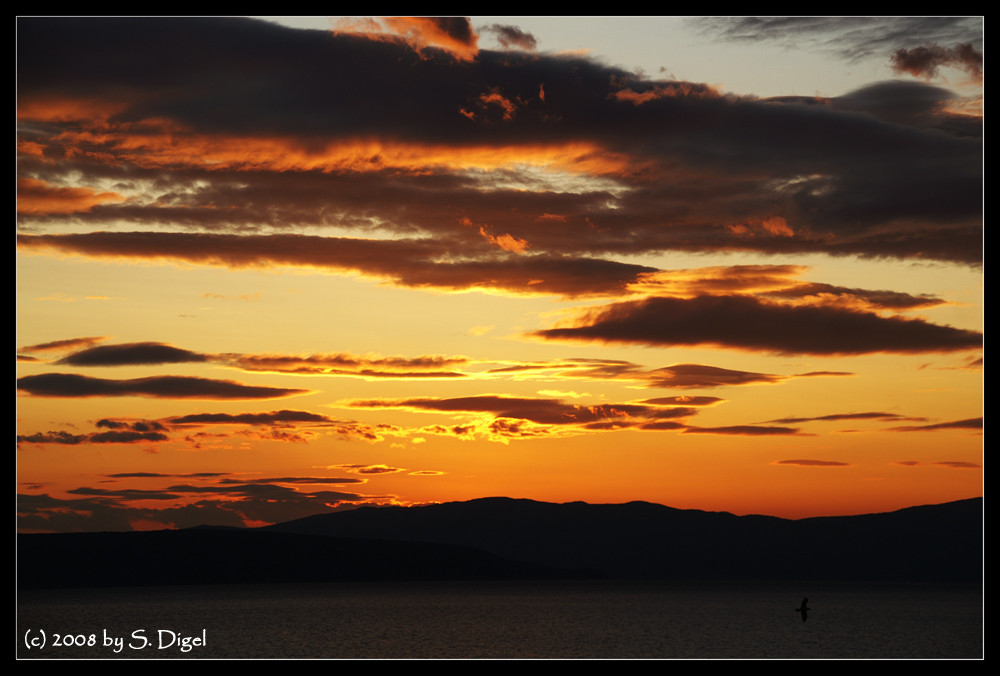 Sonnenuntergang auf der Insel Krk