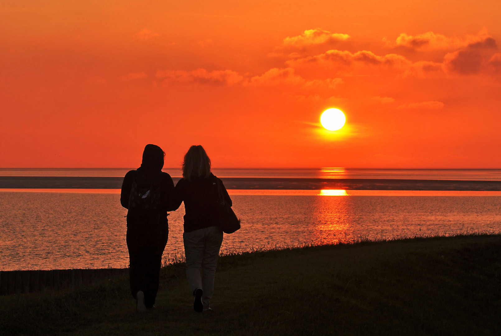 Sonnenuntergang auf der Insel Neuwerk