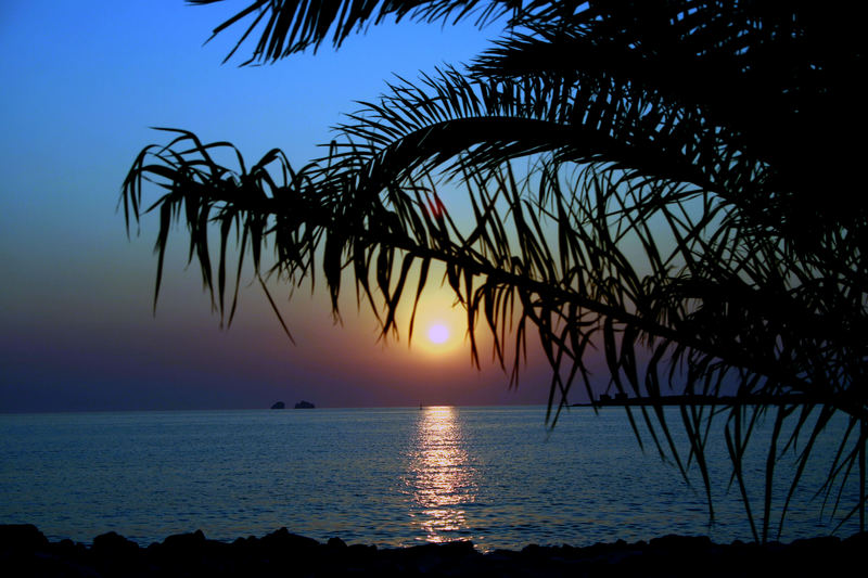 Sonnenuntergang auf der Insel Paros