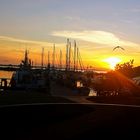 Sonnenuntergang auf der Insel Poel/Hafen