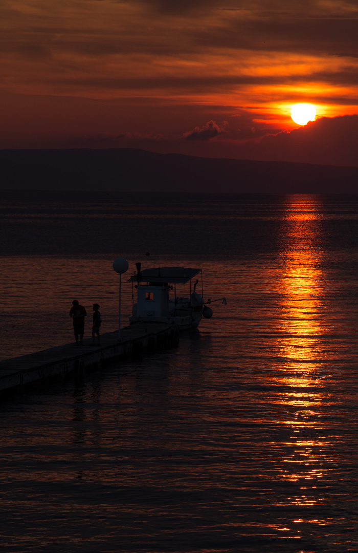 Sonnenuntergang auf der Insel Rab