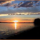 Sonnenuntergang auf der Insel Reichenau