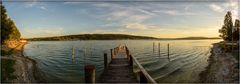 Sonnenuntergang auf der Insel Reichenau