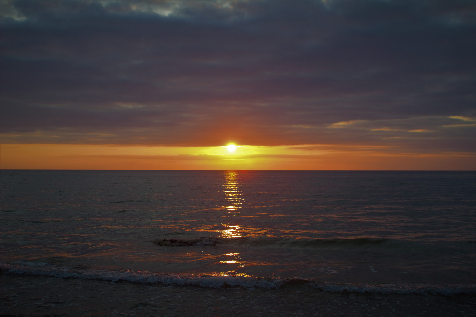 Sonnenuntergang auf der Insel Rügen