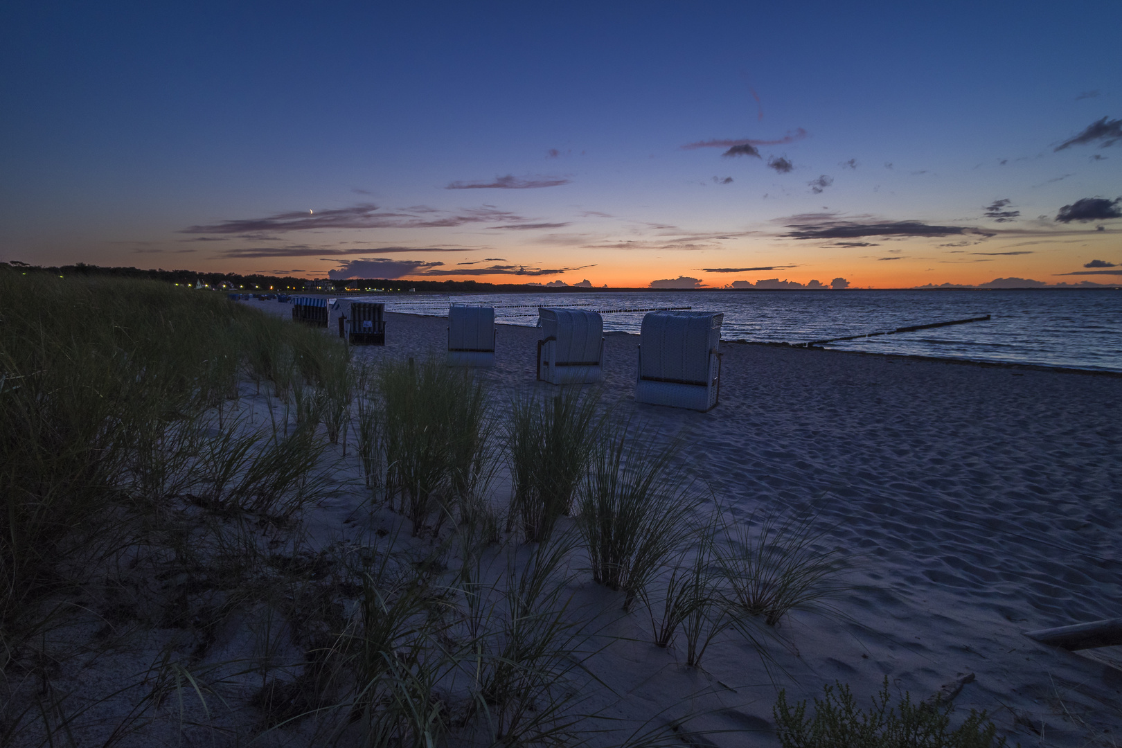 Sonnenuntergang auf der Insel Rügen