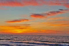 Sonnenuntergang auf der Insel Sylt