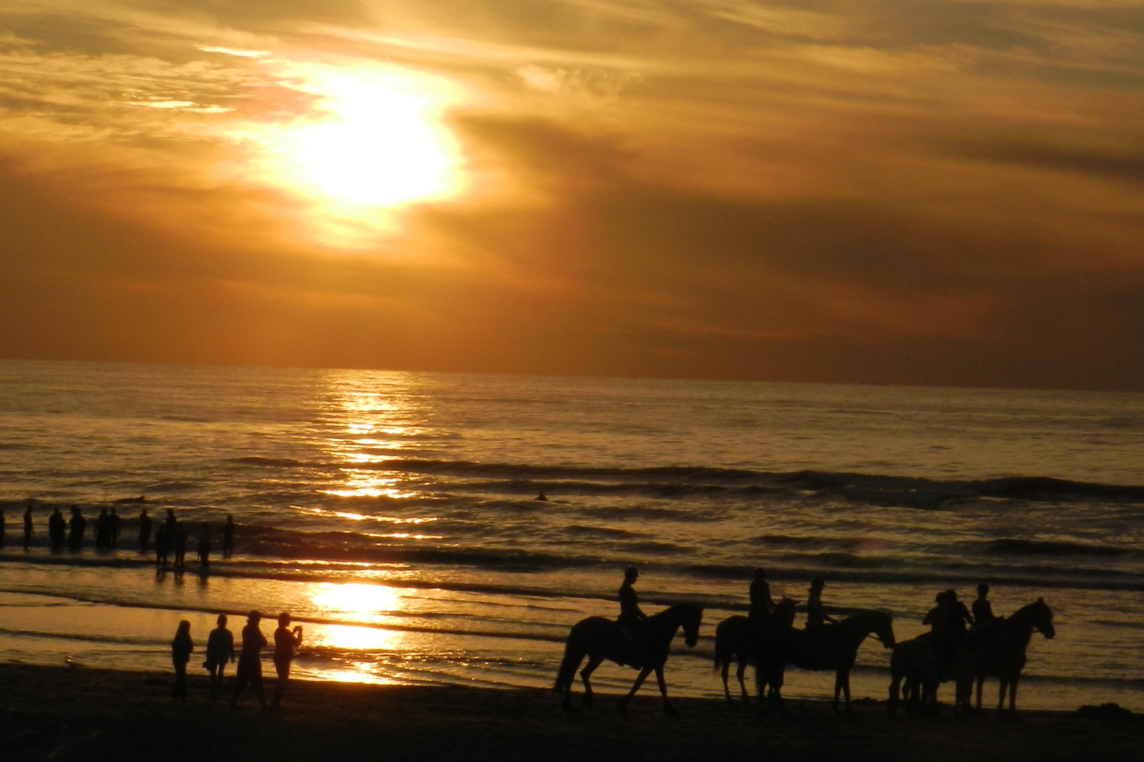 Sonnenuntergang auf der Insel Texel