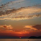 Sonnenuntergang auf der Insel Thassos