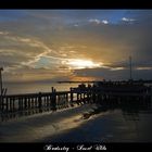 Sonnenuntergang auf der Insel Utila (Honduras)