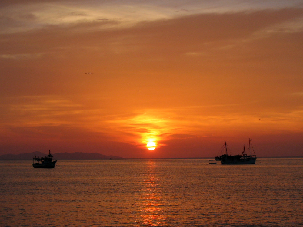 Sonnenuntergang auf der Isla Margarita