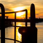 Sonnenuntergang auf der Kennedybrücke