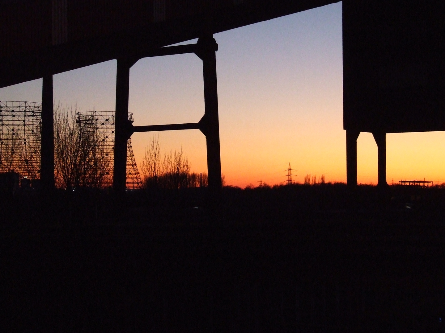 Sonnenuntergang auf der Kokerei 2