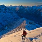 Sonnenuntergang auf der Kreuzspitze