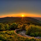 Sonnenuntergang auf der Lausche