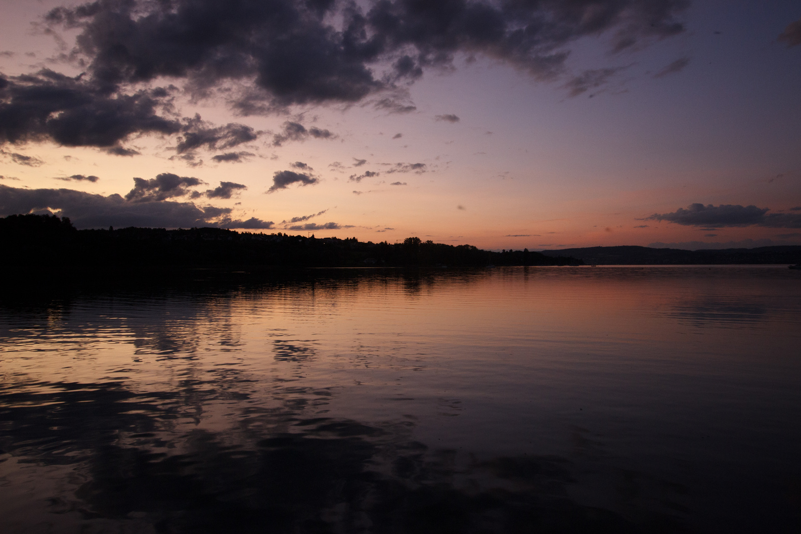 Sonnenuntergang auf der Mainau...