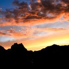 Sonnenuntergang auf der Memminger Hütte