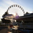 Sonnenuntergang auf der Messe