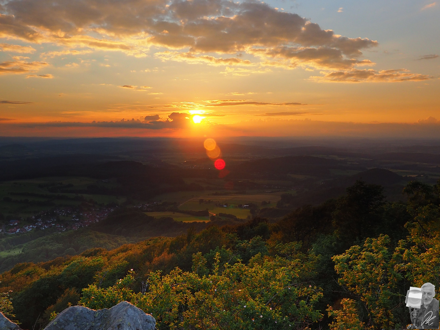 Sonnenuntergang auf der Milseburg