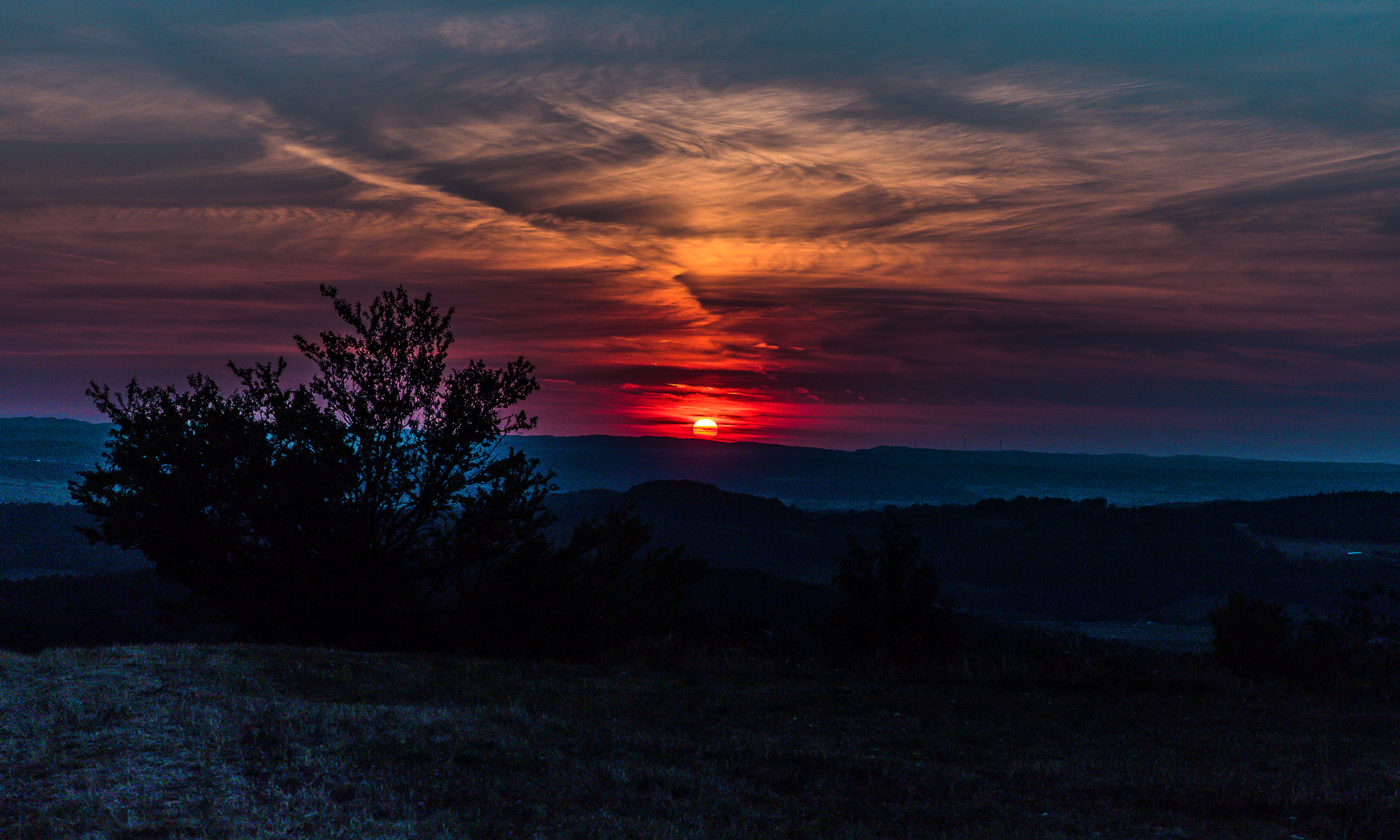 Sonnenuntergang auf der Neubürg