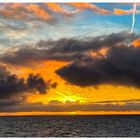 Sonnenuntergang auf der Nordsee 