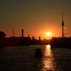 Sonnenuntergang auf der Oberbaumbrücke