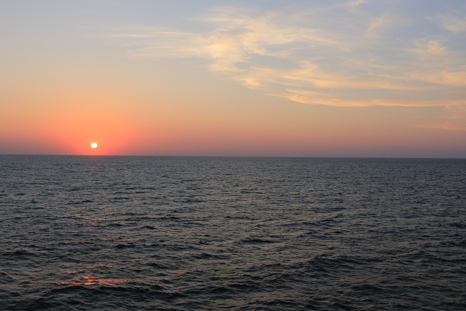 Sonnenuntergang auf der Ostsee 04.08.2014