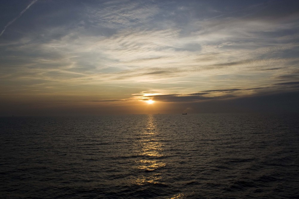 Sonnenuntergang auf der Ostsee