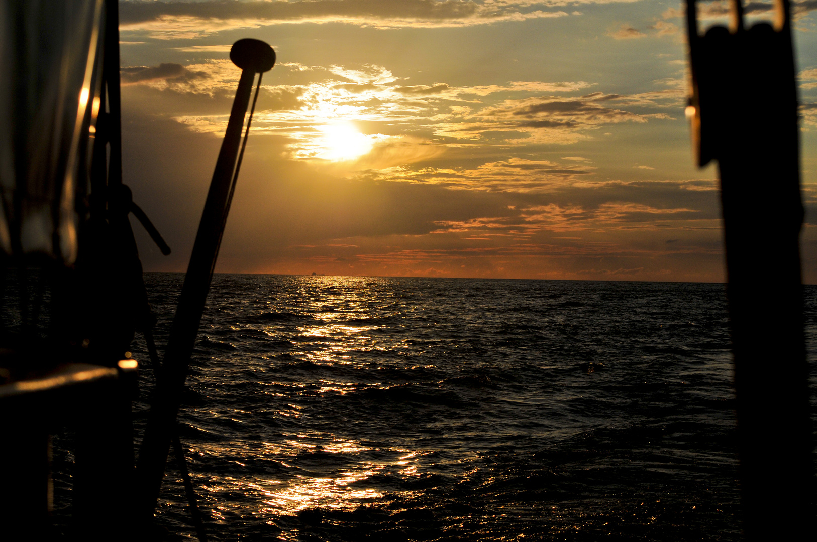 Sonnenuntergang auf der Ostsee