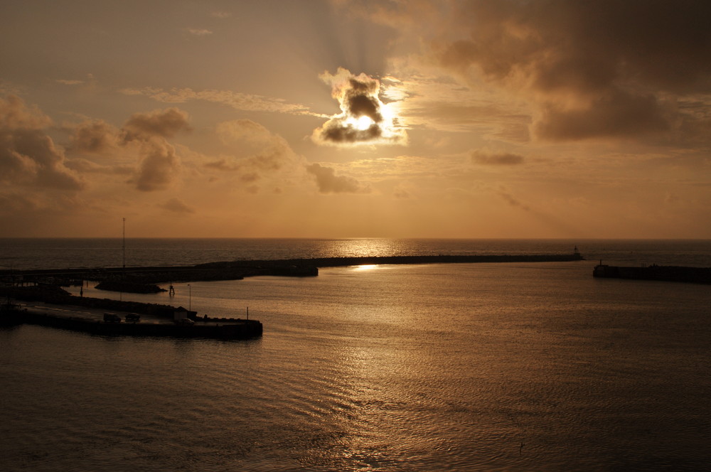 sonnenuntergang auf der Ostsee