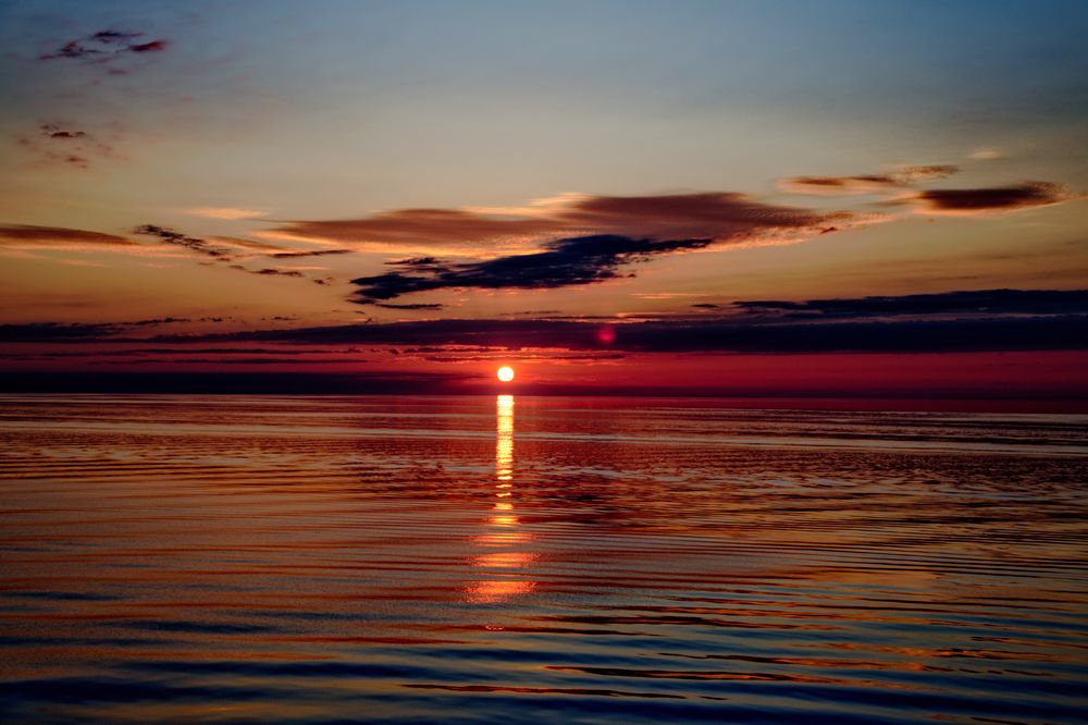 Sonnenuntergang auf der Ostsee