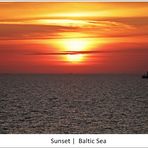 Sonnenuntergang auf der Ostsee