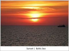 Sonnenuntergang auf der Ostsee